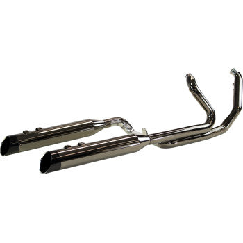 KHROME WERKS 2-into-1-into-2 Dominator-SR Exhaust System - Eclipse - Without End Caps - Twin Cam Touring 201830-SR