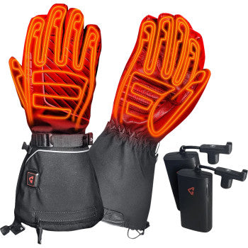 GERBING HEATED CLOTHING Women's 7 V Atlas Ultra-Flex Battery Heated Gloves - Black - Small GER-AFGV-7V-W-S