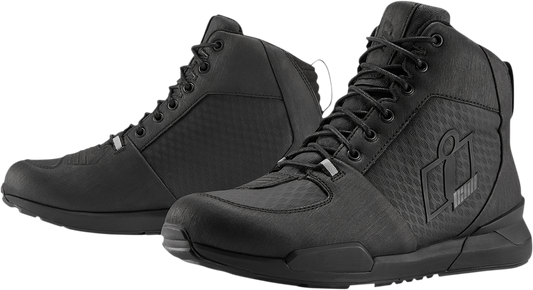 ICON Tarmac Waterproof Boots - Black - Size 8.5 3403-1055