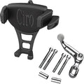 CIRO Phone Holder - Constrictor - Black - Chrome Offset Perch Mount 50350
