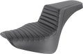 SADDLEMEN Step-Up Seat - Front Tuck-n-Roll - Black 818-33-171