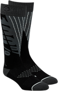 100% Torque Comfort Moto Socks - Black/Gray - Small/Medium 24007-353-17