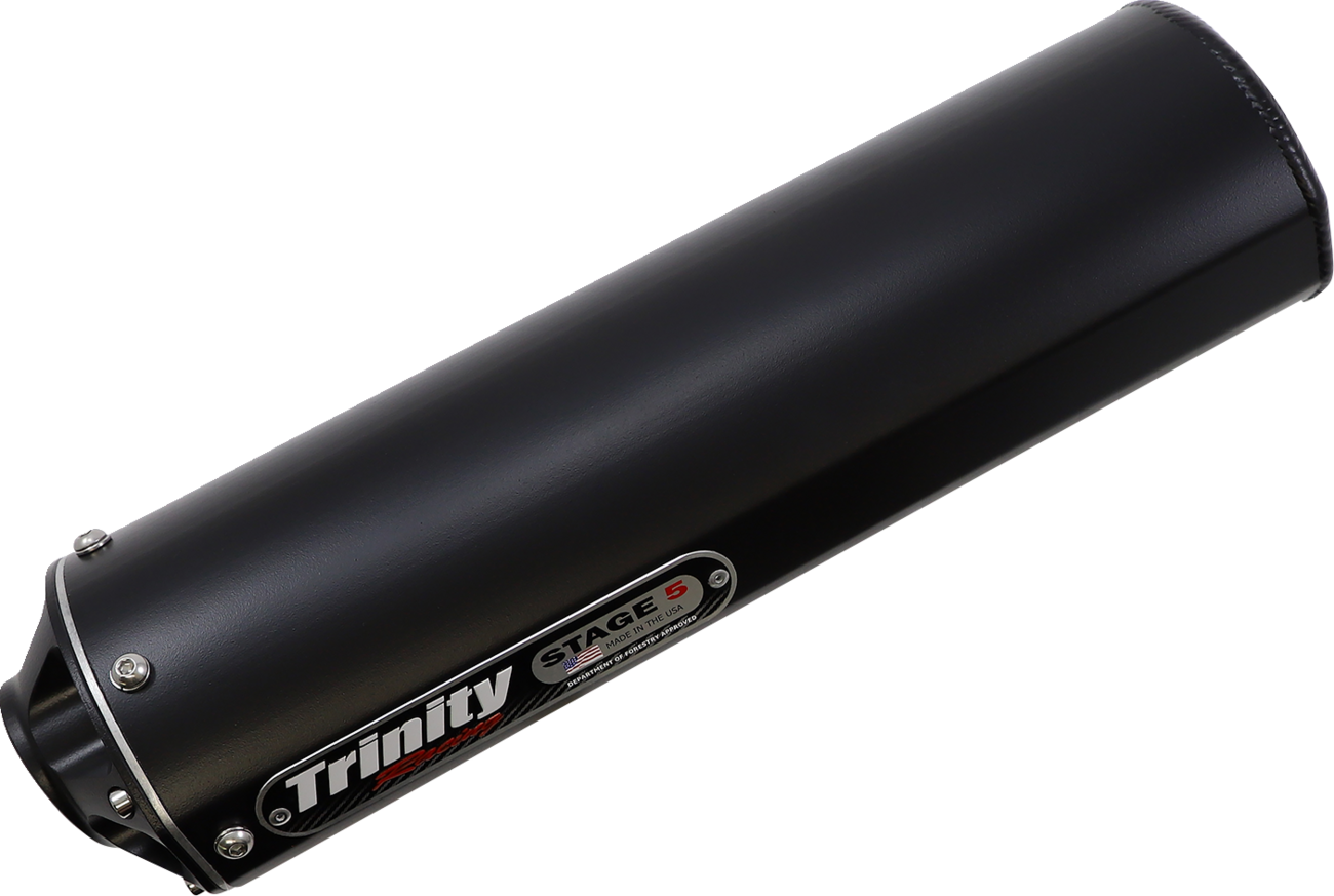 TRINITY RACING Stage 5 Slip-On Muffler - Cerakote Black TR-4158S-C2