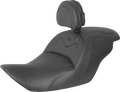 SADDLEMEN RoadSofa Seat - with Backrest - Black w/ Black Stitching - GL1800 '14-'17 H23-20-187BR