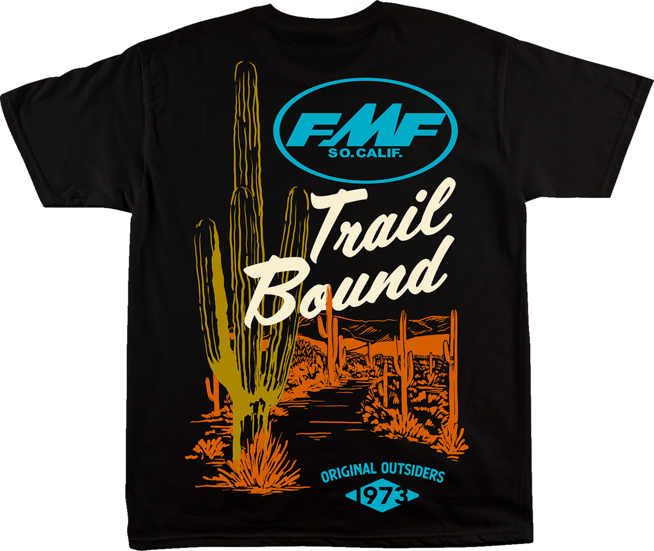 FMF Trailbound T-Shirt - Black - Small FA22118909BLKS 3030-22446