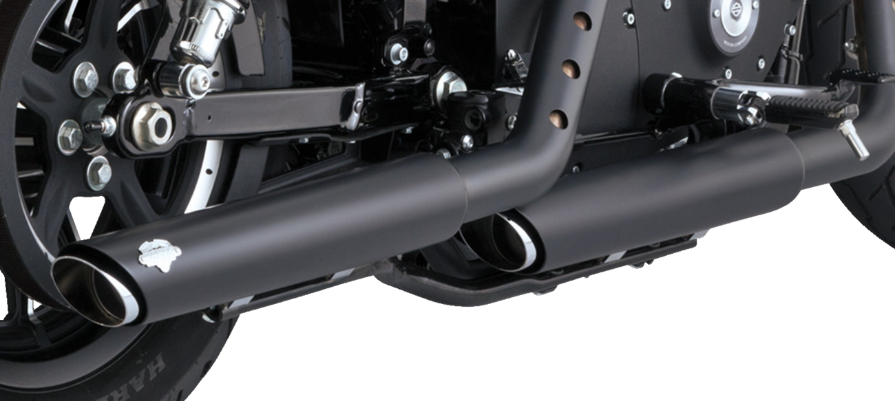 VANCE & HINES 3" Twin Slash Slip-On Mufflers - Black 46361