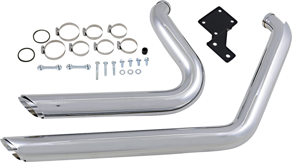 VANCE & HINES Shortshots Staggered Exhaust System - Chrome 17225
