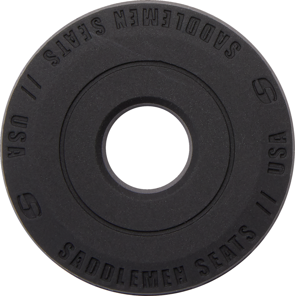 SADDLEMEN Dominator Pillion Pad - Standard Reach - Black w/ Gray Stitching - FL/FX '06-'17 806-12-0162