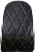 LE PERA Bare Bones Pillion Pad - Diamond - Black w/ White Stitch - FLFB/S '18-'22 LYO-007PDMWTP