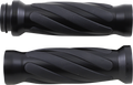 DRAG SPECIALTIES Grips - Twisted - TBW - Matte Black 17-0543MBT