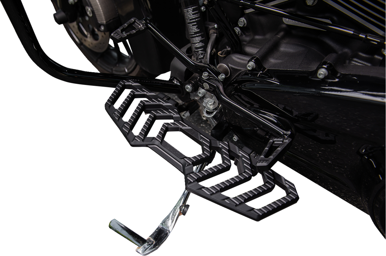 KODLIN MOTORCYCLE Trackboards Floorboards - Black K73232