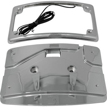 KODLIN USA Mount Kit - License Plate - Cureved - Chrome KUS20103