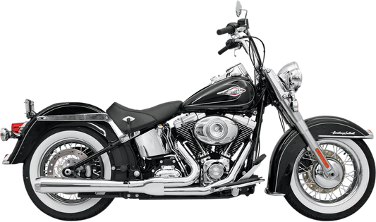 BASSANI XHAUST 2:1 Exhaust - Chrome - Long - Softail 12111J