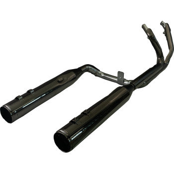 KHROME WERKS 2-into-1-into-2 Dominator-SR Exhaust System - Eclipse - Without End Caps - Twin Cam Touring 201830-SR