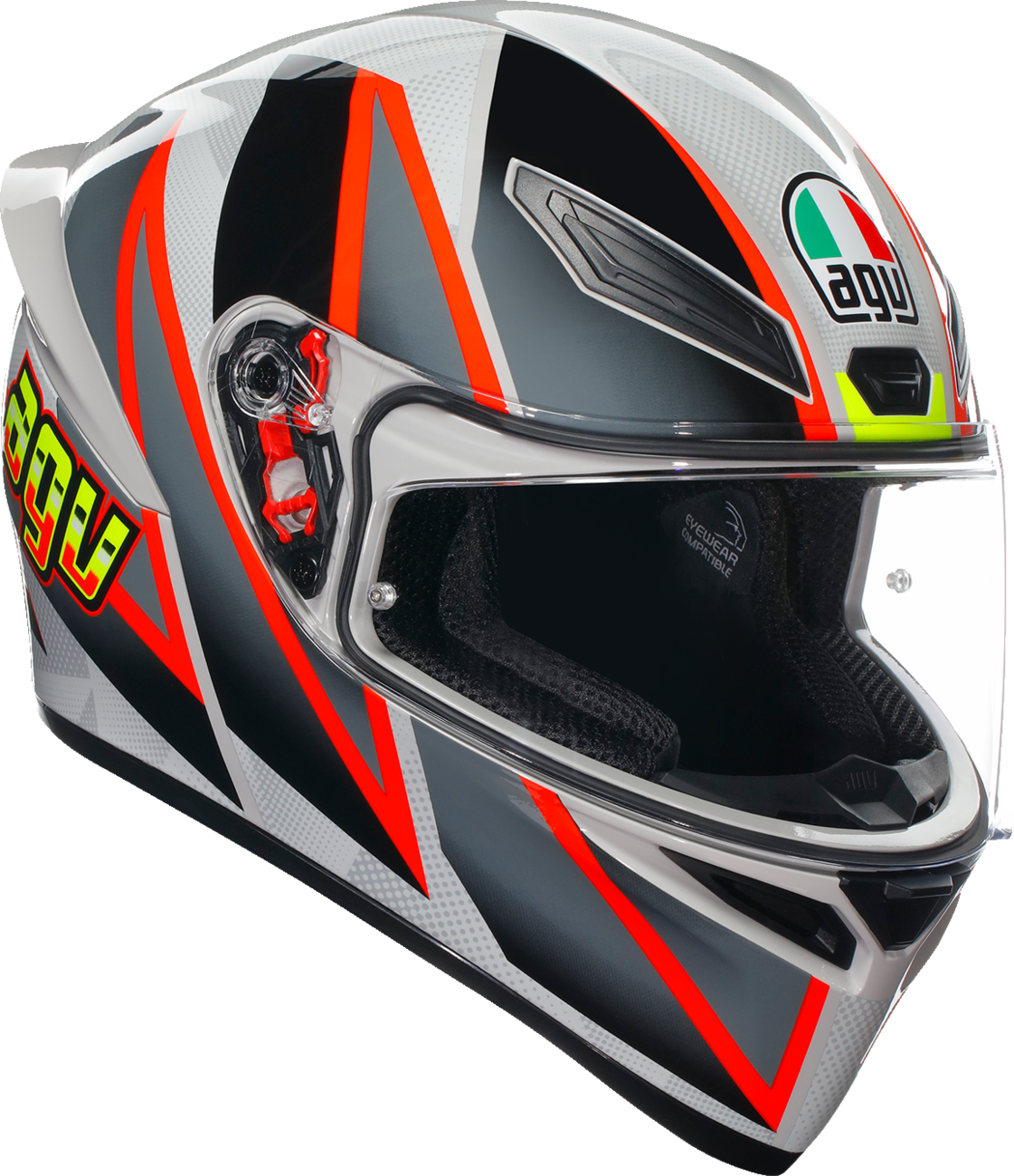 AGV K1 S Helmet - Blipper - Gray/Red - 2XL 21183940030302X