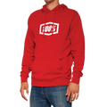 100% Icon Pullover Hoodie - Red - Small 20029-00010
