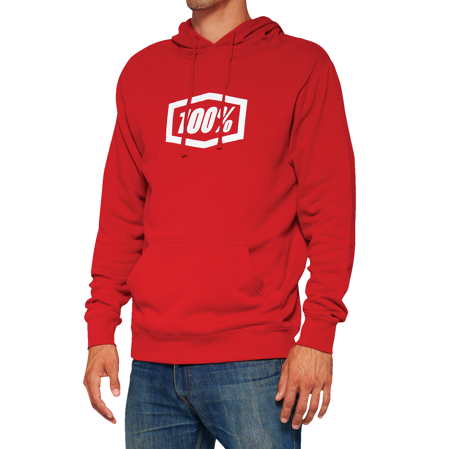 100% Icon Pullover Hoodie - Red - Medium 20029-00011