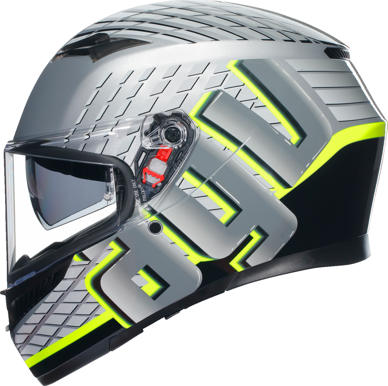 AGV K3 Helmet - Fortify - Gray/Black/Yellow Fluo - Large 2118381004011L