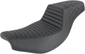 SADDLEMEN Step Up Seat - Front Tuck-n'-Roll/Rear Lattice - Black - Indian I14-07-176
