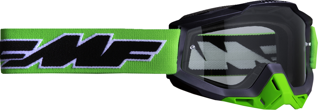 FMF PowerBomb Goggles - Rocket - Lime - Clear F-50036-00007 2601-3177