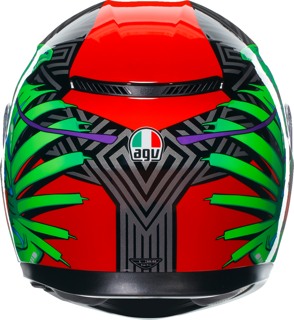 AGV K3 Helmet - Kamaleon - Black/Red/Green - XL 2118381004013XL