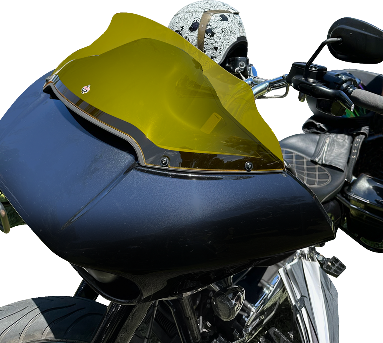 KLOCK WERKS Kolor Flare™ Sport Windshield - 9" - Yellow - FLTR KWW-01-0669