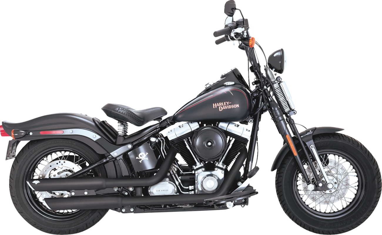 VANCE & HINES 3" Twin Slash Slip-On Mufflers - Black 46341