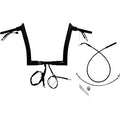 FAT BAGGERS INC. 1-1/2" EZ Install Pointed Top Handlebar - 12" - Black 849912-B