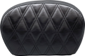 LE PERA Sissy Bar Pad - Double Diamond - Shiny Black L-SBP01DD-SH