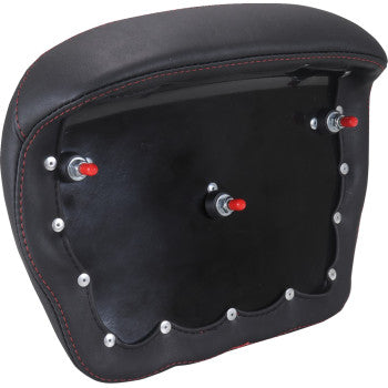 MUSTANG Chopped Tour-Pak® Pad - Dark Cherry Stitching - FLH/FLT '23-'25 88440DC