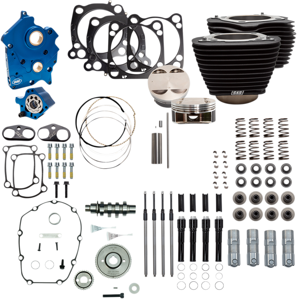 S&S CYCLE Power Package - Gear Drive - Oil Cooled - Non-Highlighted Fins - M8 NOT RECOMMENDED F/TRIKES 310-1059A