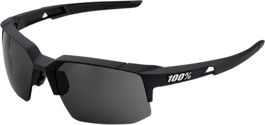 100% Speedcoupe Sunglasses - Black - Smoke 61031-100-57