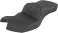 SADDLEMEN Roadsofa Seat - Without Backrest - Full Lattice Stitch - Black - Heated - GL I20-06-182HCT