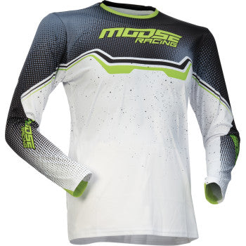 MOOSE OFFROAD Youth Qualifier® Jersey - White/Black/Green - Small 2912-2639