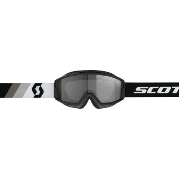 SCOTT Split OTG Sand Dust Goggle - Premium Black/White - Dark Gray Lens 285538-7702053