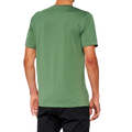100% Mission Athletic T-Shirt - Olive - Medium 20014-00016