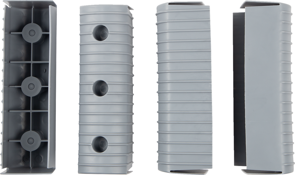 CALIBER BunkWrap Endcap - 2"x6" - Gray - 4 Pack 23053
