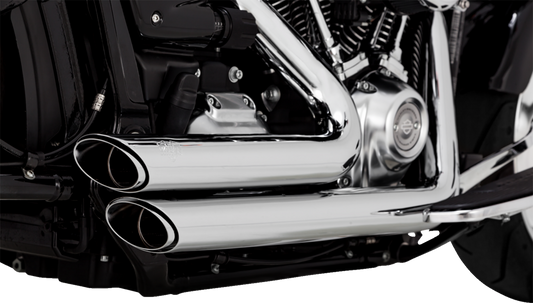 VANCE & HINES Shortshots Staggered Exhaust System - Chrome Softail 2018-2019/ 2023-2024  17335