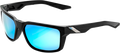 100% Daze Sunglasses - Matte Black - Blue Mirror 61030-019-75