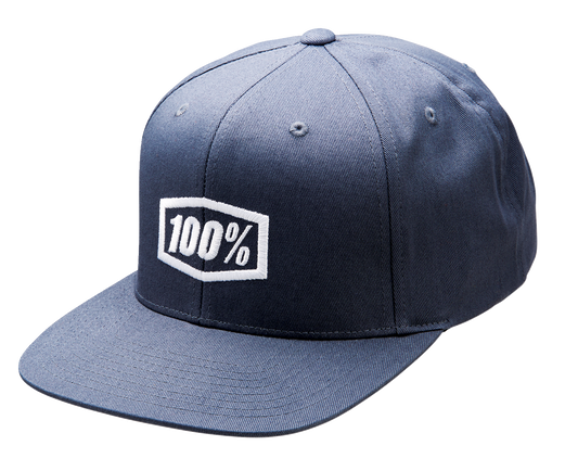 100% Icon Snapback Hat - Heather Charcoal - One Size 20044-00003