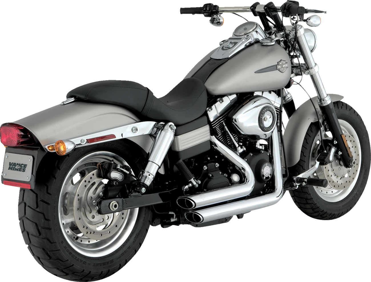 VANCE & HINES Short Shot Staggered Exhaust System - Chrome 17317