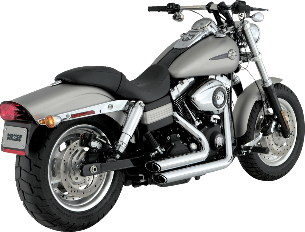 VANCE & HINES Short Shot Staggered Exhaust System - Chrome 17317