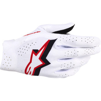 ALPINESTARS Supertech MX Gloves - White/Black/Fire Red - 2XL 3560526-2063-2X