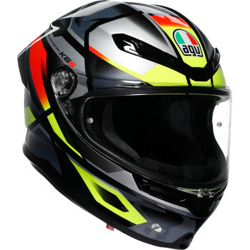 AGV K6 S Helmet - Erazer - Black/Red/Yellow Fluo - Large 2118395002-026-L