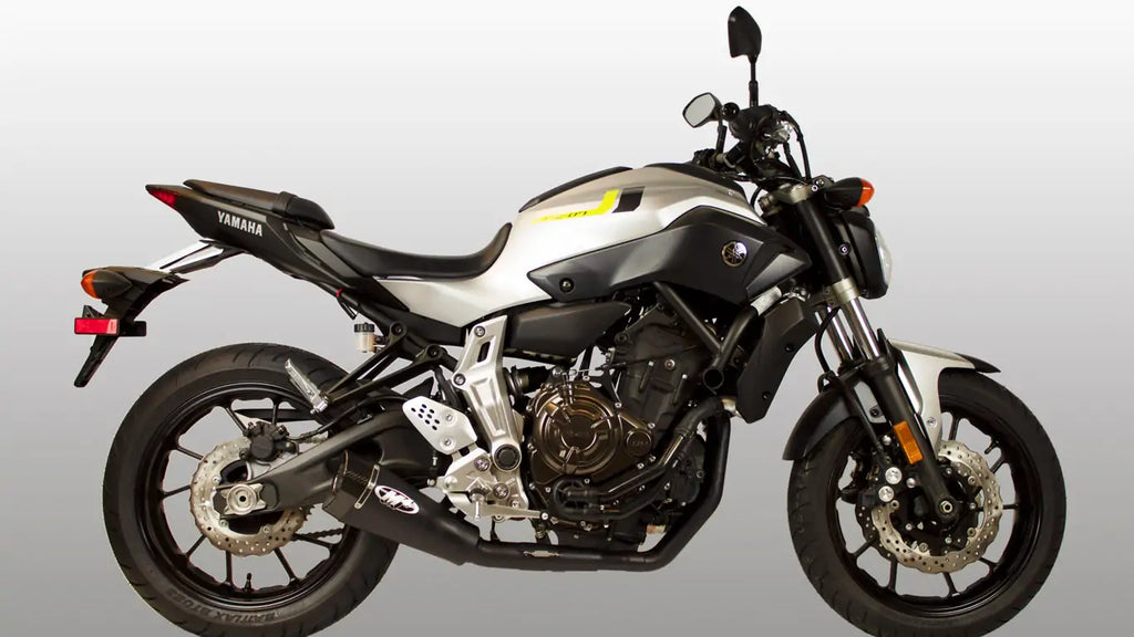 M4 Exhaust All Black Full System RM1 Canister 2015 - 2025 FZ-07/MT-07/XSR700   YA6722