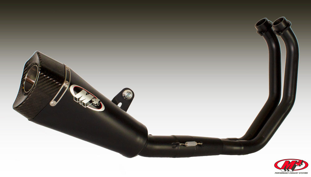 M4 Exhaust All Black Full System RM1 Canister 2015 - 2025 FZ-07/MT-07/XSR700   YA6722