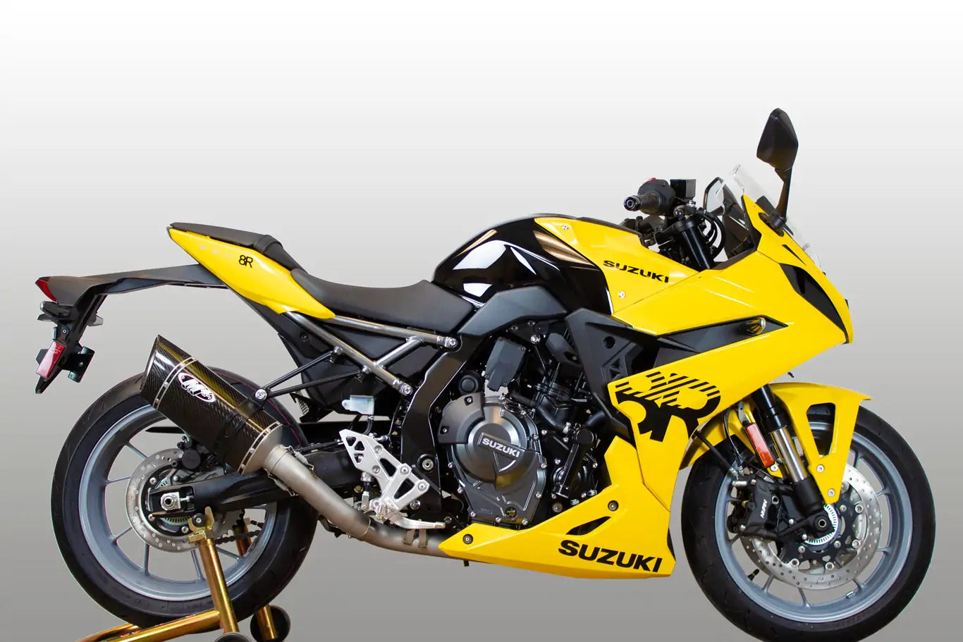 M4 RACE Full System with Scalene Carbon Canister  2023-2025 Suzuki GSX-8S/R  SU8024
