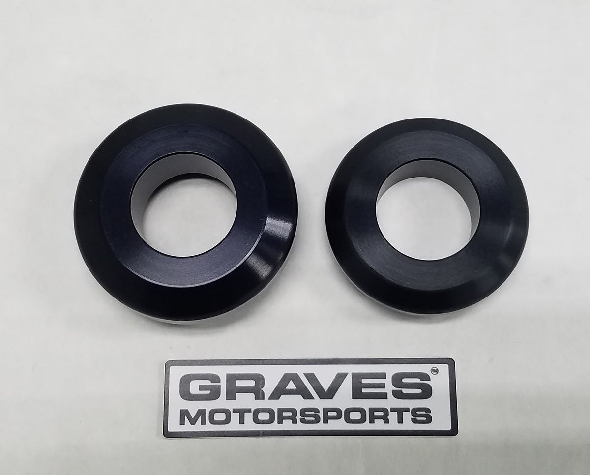 Graves motorsports works kawasaki ninja 400 rear wheel captive spacers kit