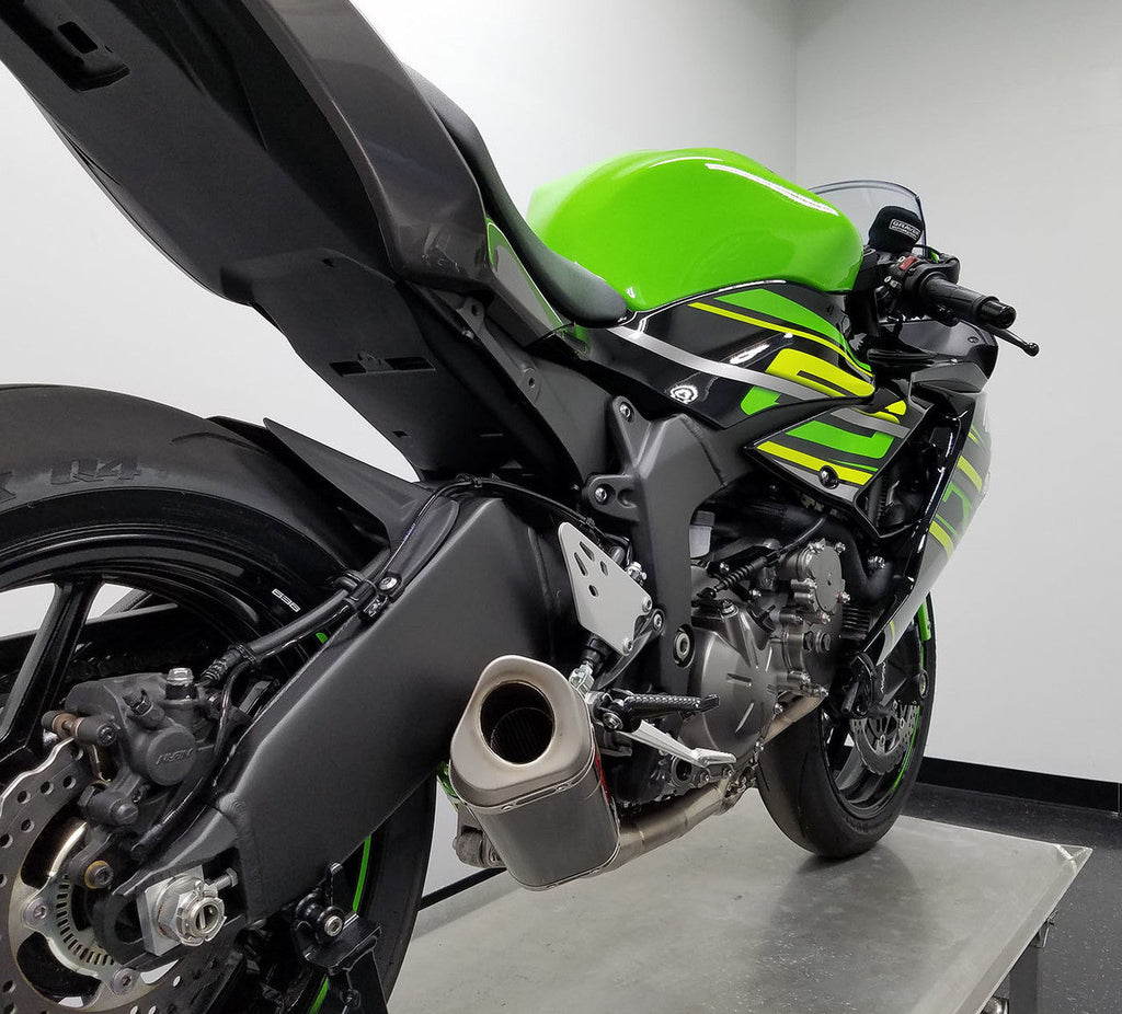 Graves Exhaust  Full Link Titanium / Carbon Works 2019-2025  Zx-6r Also Fits 2015 -2018 Exk-19zx6-Ftcw