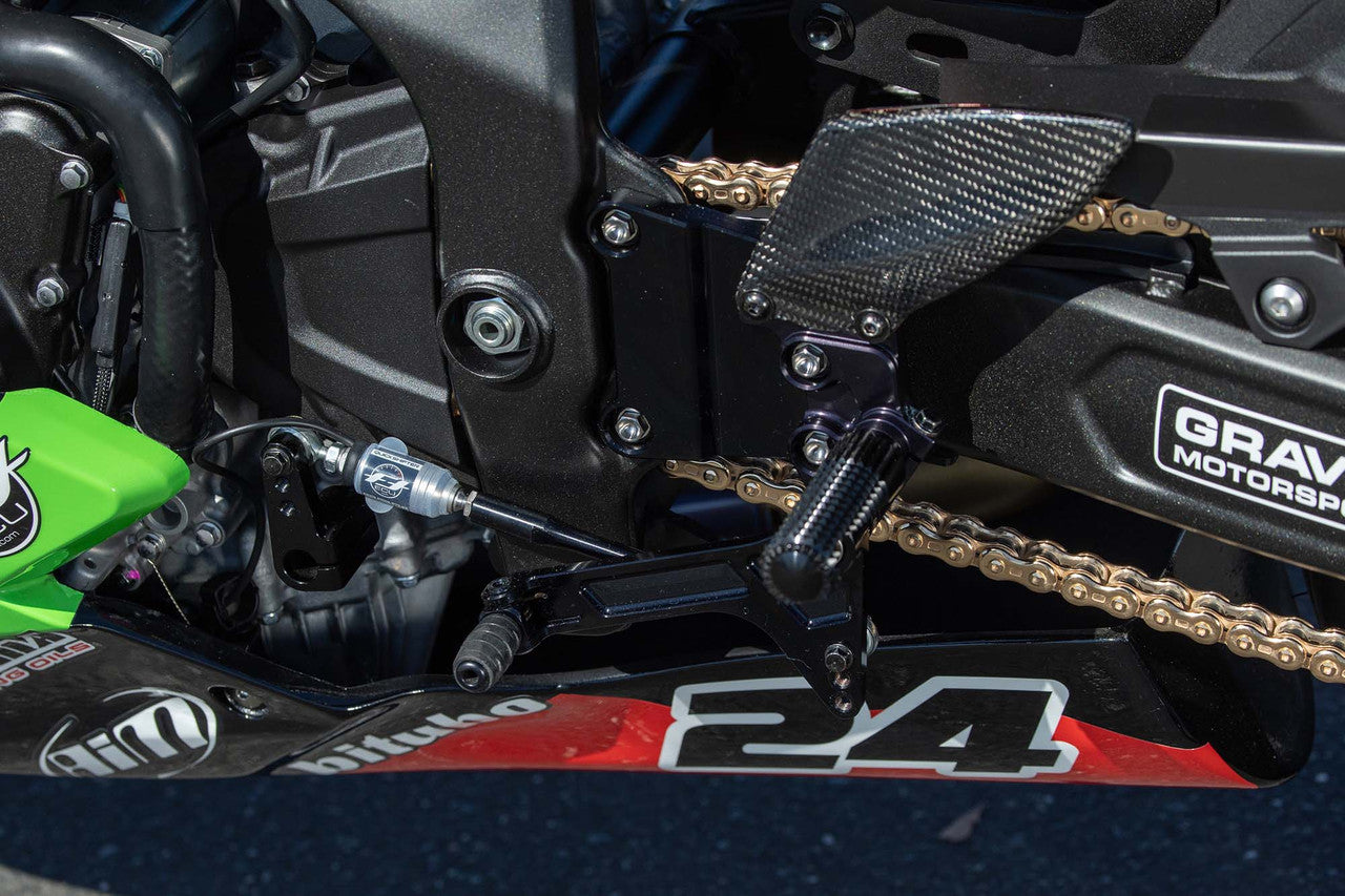Graves Adjustable Rearsets For  Zx-4rr / Zx-4r 2023-2026  Adjustable Rearsets Rsk-23zx4-Kaf